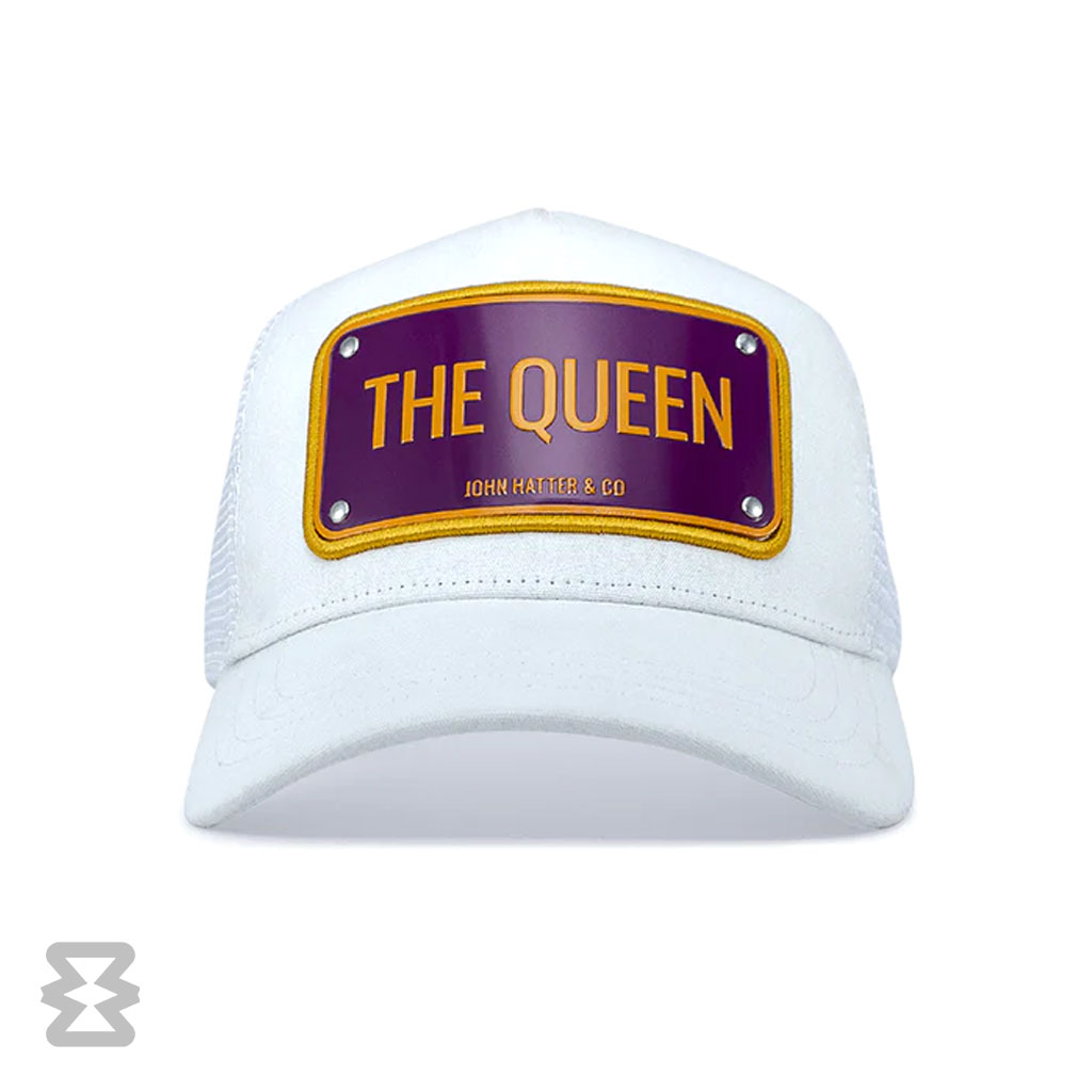کلاه جان هتر مدل THE QUEEN WHITE