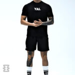 تیشرت یل مدل بیسیک با نوشته بزرگ یل