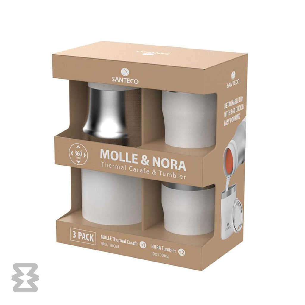 ست فلاسک و لیوان سانتکو مدل MOLLE & NORA