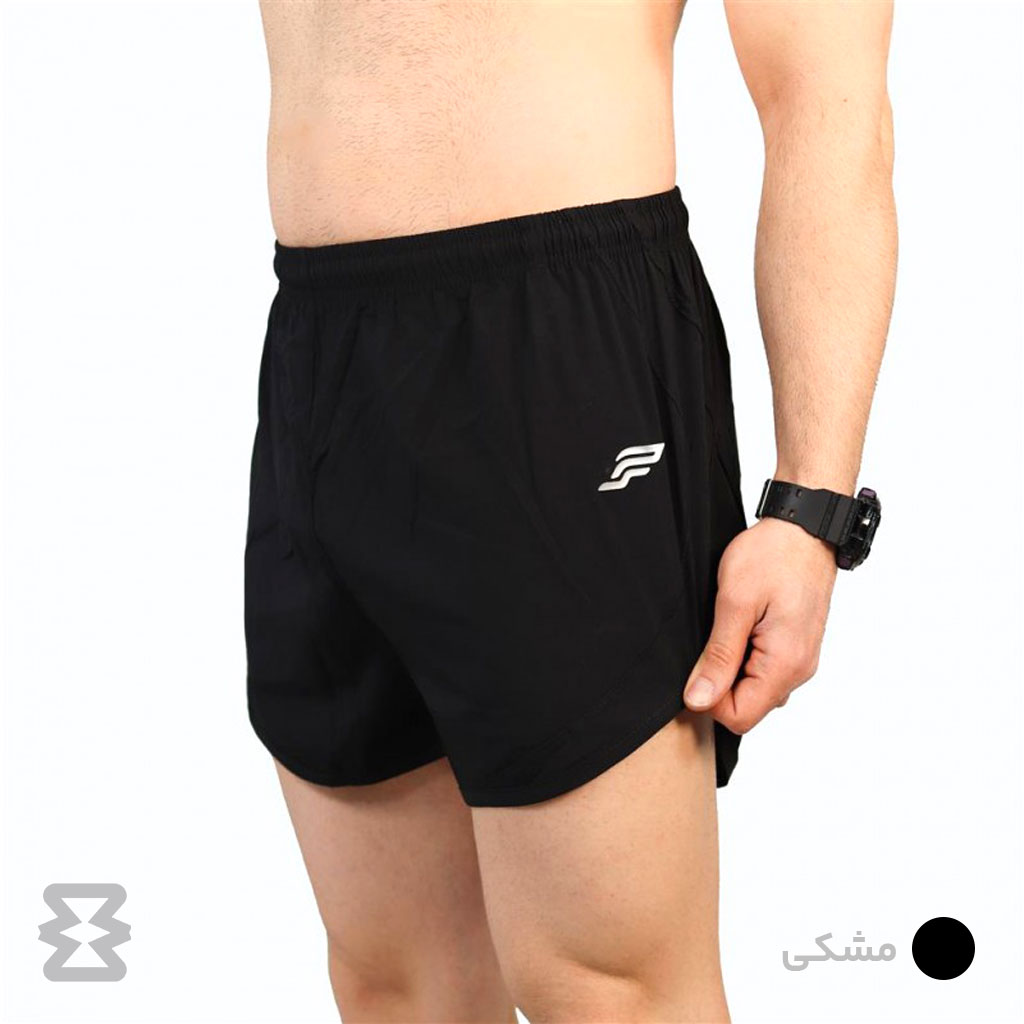 شلوارک مردانه پولانو مدل چاكدار کوتاه آيرو