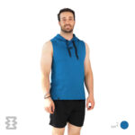 تاپ مردانه پولانو مدل کلاهدار چاکدار نخ پنبه