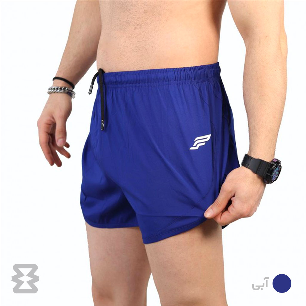 شلوارک مردانه پولانو مدل چاكدار کوتاه آيرو