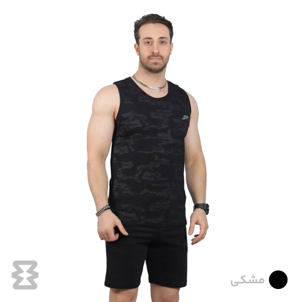 تاپ مردانه پولانو مدل حلقه ای نخ پنبه چریکی