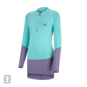 تیشرت زنانه آستین بلند نیم زیپ فینگر دار اسنوهاک کد SN-C2141