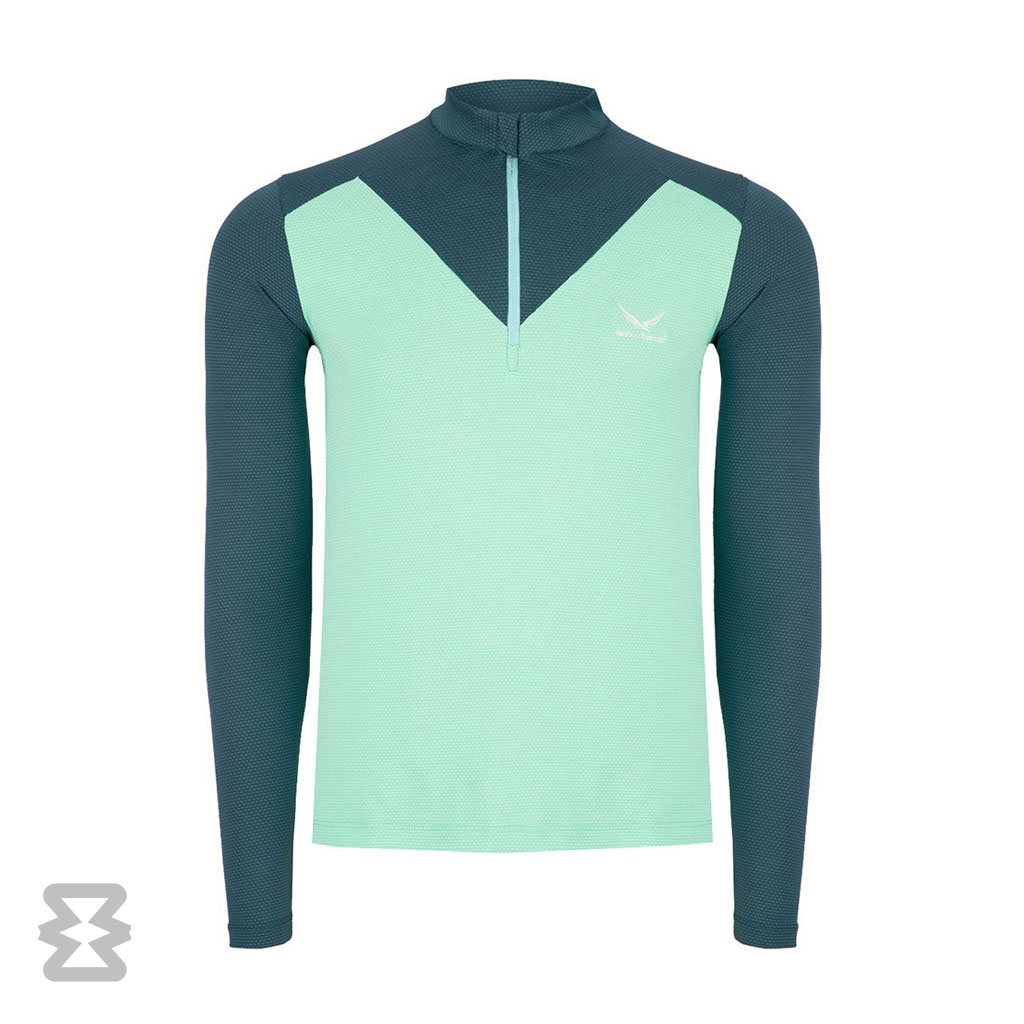 تیشرت آستین بلند نیم زیپ فینگر دار اسنوهاک کد SN-C2140