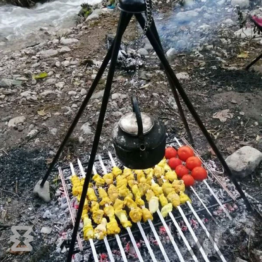 منقل سرخپوستی چهارپایه