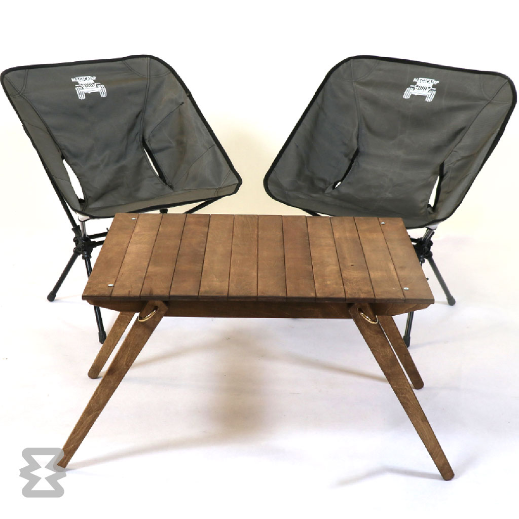 میز تاشو مجیکمپ مدل اتم چوبی