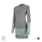 تیشرت زنانه آستین بلند نیم زیپ اسنوهاک کد SN-C2118