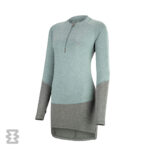 تیشرت زنانه آستین بلند نیم زیپ فینگر دار اسنوهاک کد SN-C2141