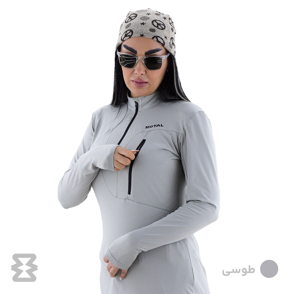 بلوز نیم زیپ زنانه Motal مدل W6