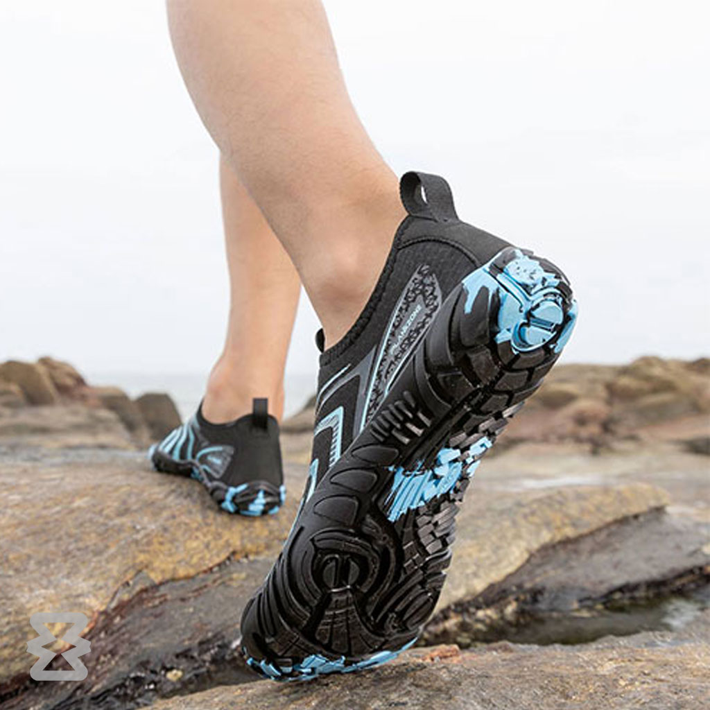 کفش آبی Plankzone مدل Reghez رنگ آبی مشکی