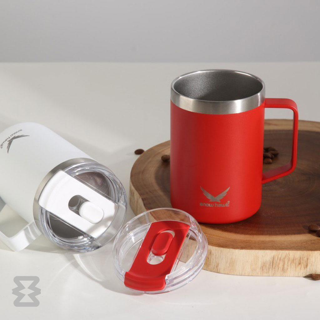 تراول ماگ دو جداره 480 میلی لیتر اسنوهاک مدل ANGEL کد SN-C6157