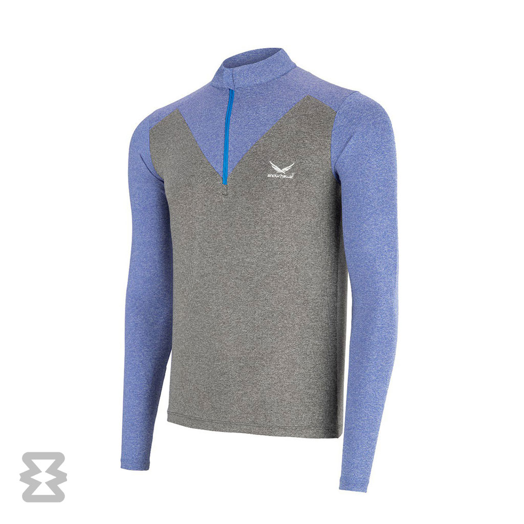 تیشرت آستین بلند نیم زیپ فینگر دار اسنوهاک کد SN-C2140