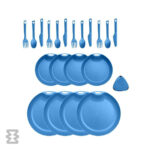 ست ظروف 4 نفره لایف کمپ مدل 21 تکه کد 45833
