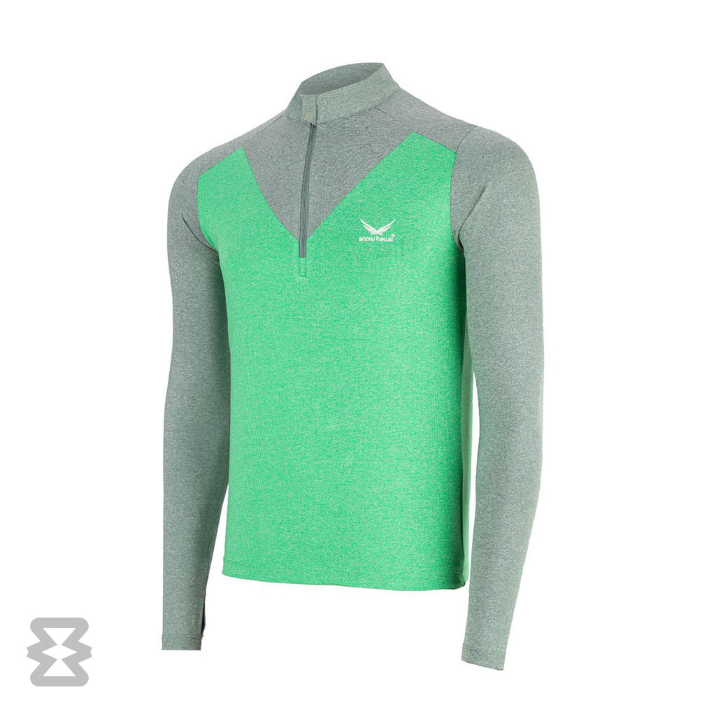 تیشرت آستین بلند نیم زیپ فینگر دار اسنوهاک کد SN-C2140