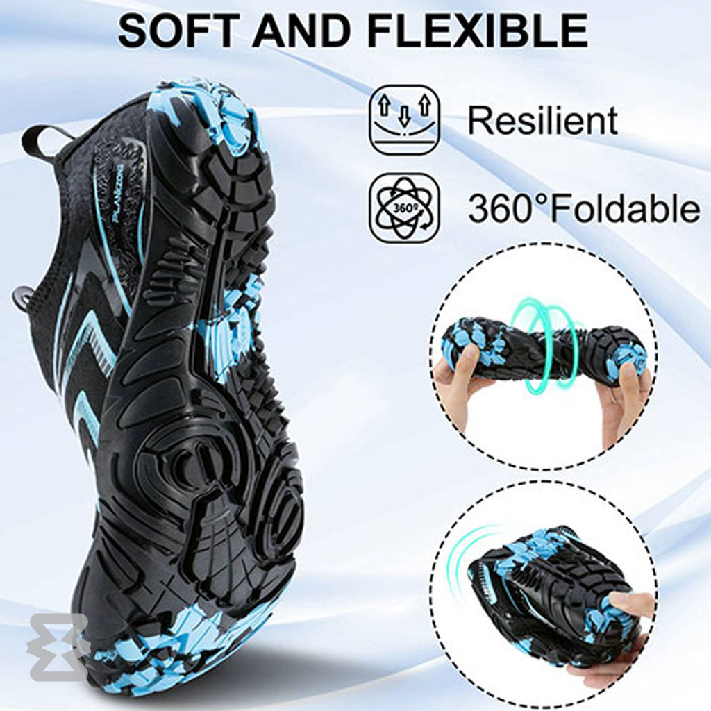 کفش آبی Plankzone مدل Reghez رنگ آبی مشکی