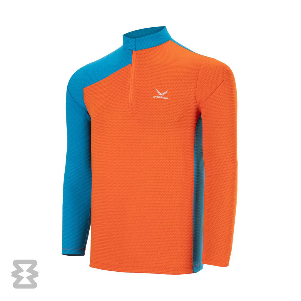 تیشرت نیم زیپ آستین بلند مردانه اسنوهاک کد SN-C2120