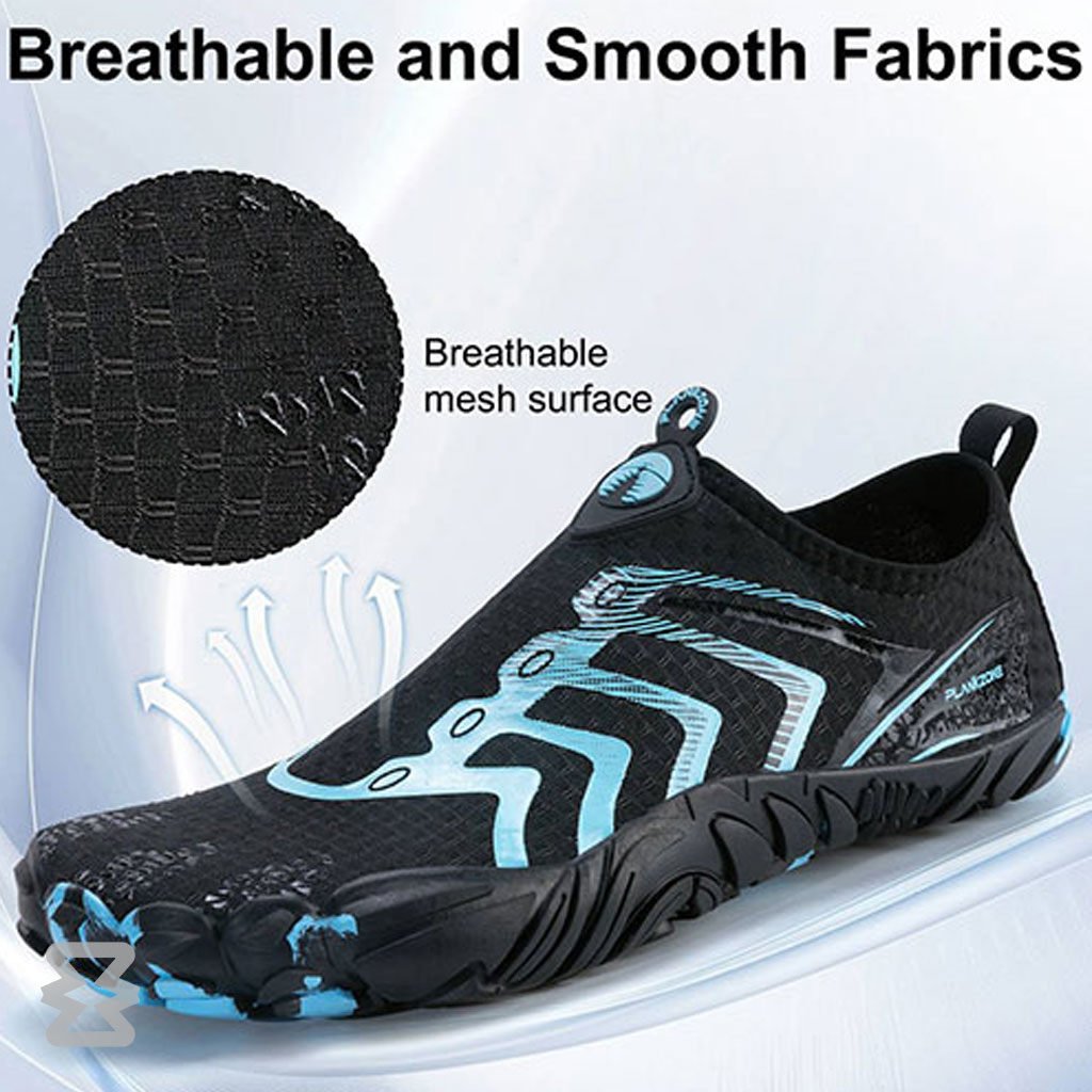 کفش آبی Plankzone مدل Reghez رنگ آبی مشکی