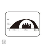 چادر دو‌پوش 4-5 نفره کایلاس مدل X4II Alpine