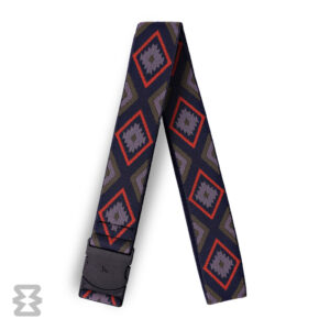 کمربند استاندارد ایگل سی مدل کشبافت ادونچر طرح قبیله‌ای قرمز آبی تیره