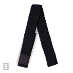 کمربند استاندارد ایگل سی مدل کشبافت بافت‌دار مشکی