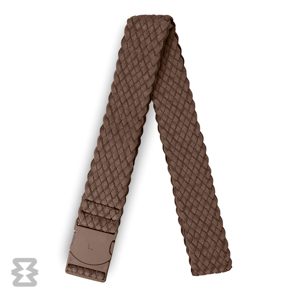 کمربند استاندارد ایگل سی مدل کشبافت بافت‌دار قهوه‌ای