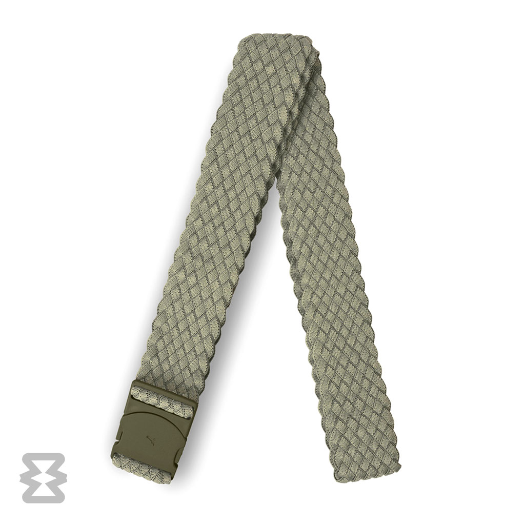 کمربند استاندارد ایگل سی مدل کشبافت بافت‌دار سبز زیتونی