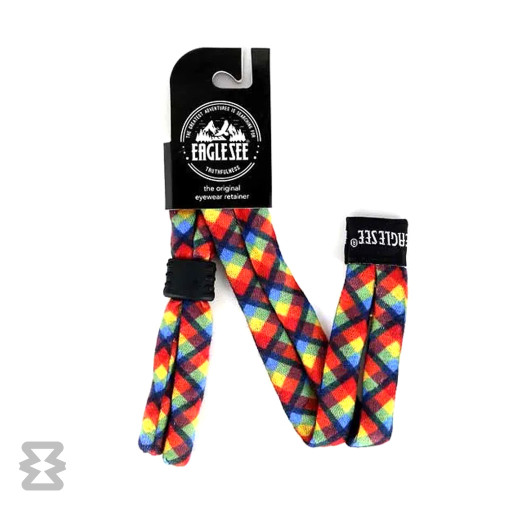بند عینک ایگل سی مدل تارتان رنگین‌کمان