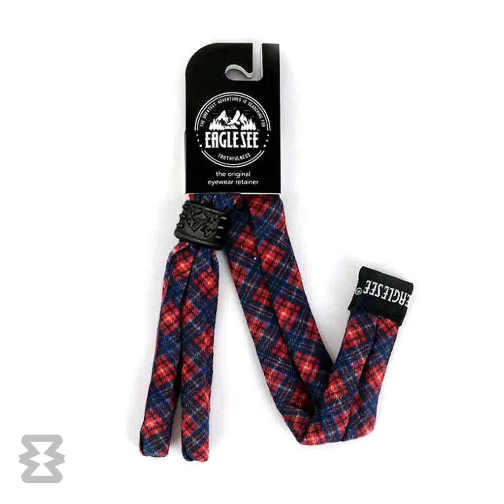 بند عینک ایگل سی مدل کتان طرح‌دار قرمز – آبی