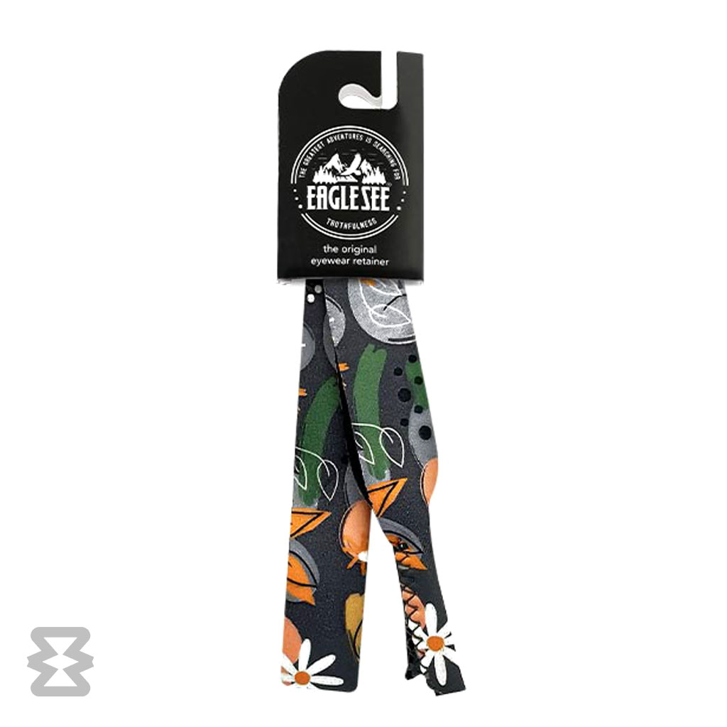 بند عینک ایگل سی مدل پهن طرح‌دار گل‌دار طوسی