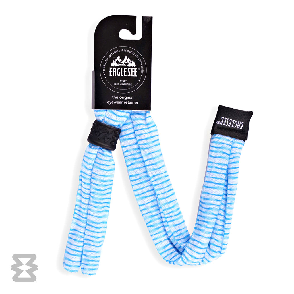 بند عینک ایگل سی مدل کتان طرح گورخر آبی