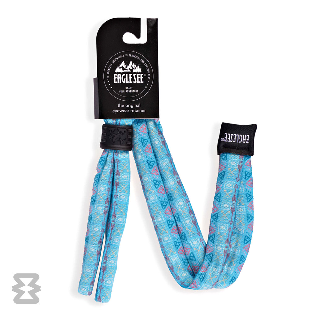 بند عینک ایگل سی مدل کتان طرح قبیله فیروزه‌ای