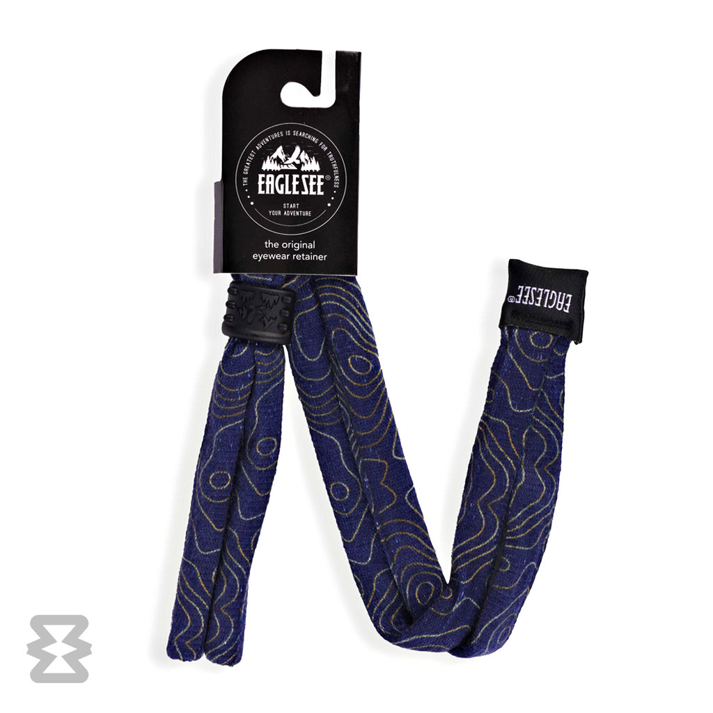بند عینک ایگل سی مدل کتان طرح خطوط کانتور آبی