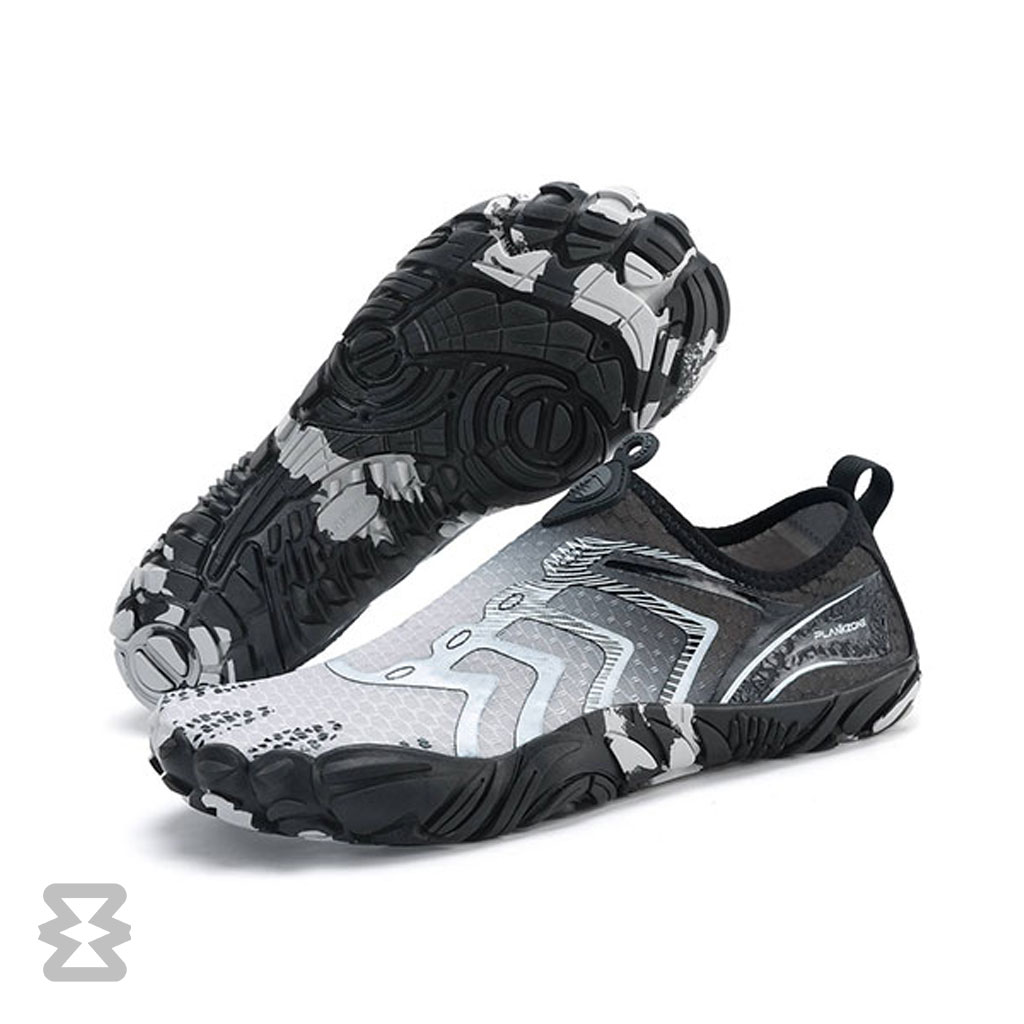 کفش آبی مردانه Plankzone مدل Reghez رنگ مشکی سفید