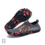 کفش آبی زنانه Plankzone مدل Reghez رنگ مشکی نارنجی