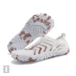 کفش آبی زنانه Plankzone مدل Reghez رنگ سفید قهوه ای