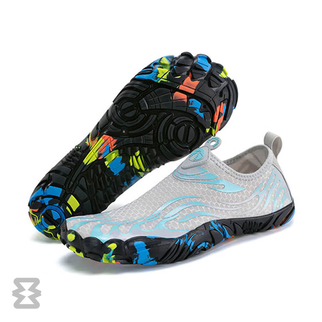 کفش آبی زنانه Plankzone مدل Leymar رنگ آبی طوسی