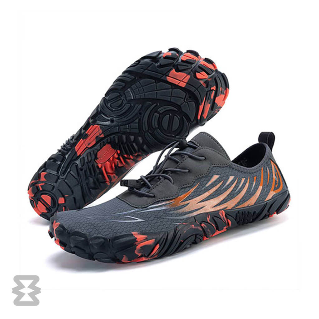 کفش آبی مردانه Plankzone مدل Deep Ocean رنگ طوسی نارنجی