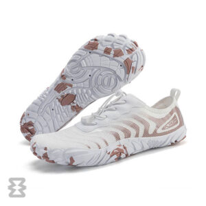 کفش آبی زنانه Plankzone مدل Atlas رنگ سفید قهوه ای