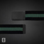 کمربند ایگل سی مدل خط‌دار مشکی–سبز