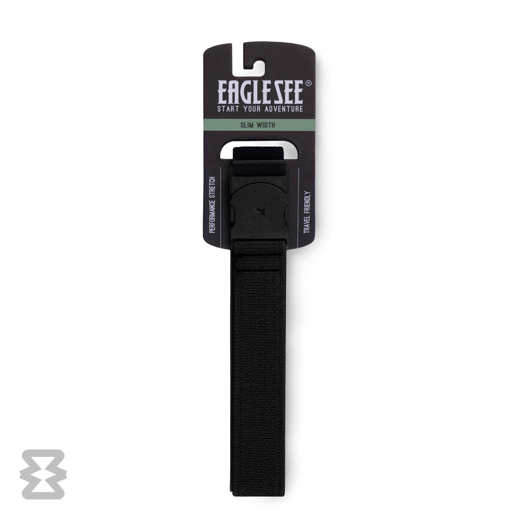 کمربند اسلیم ایگل سی مدل کشبافت ساده مشکی