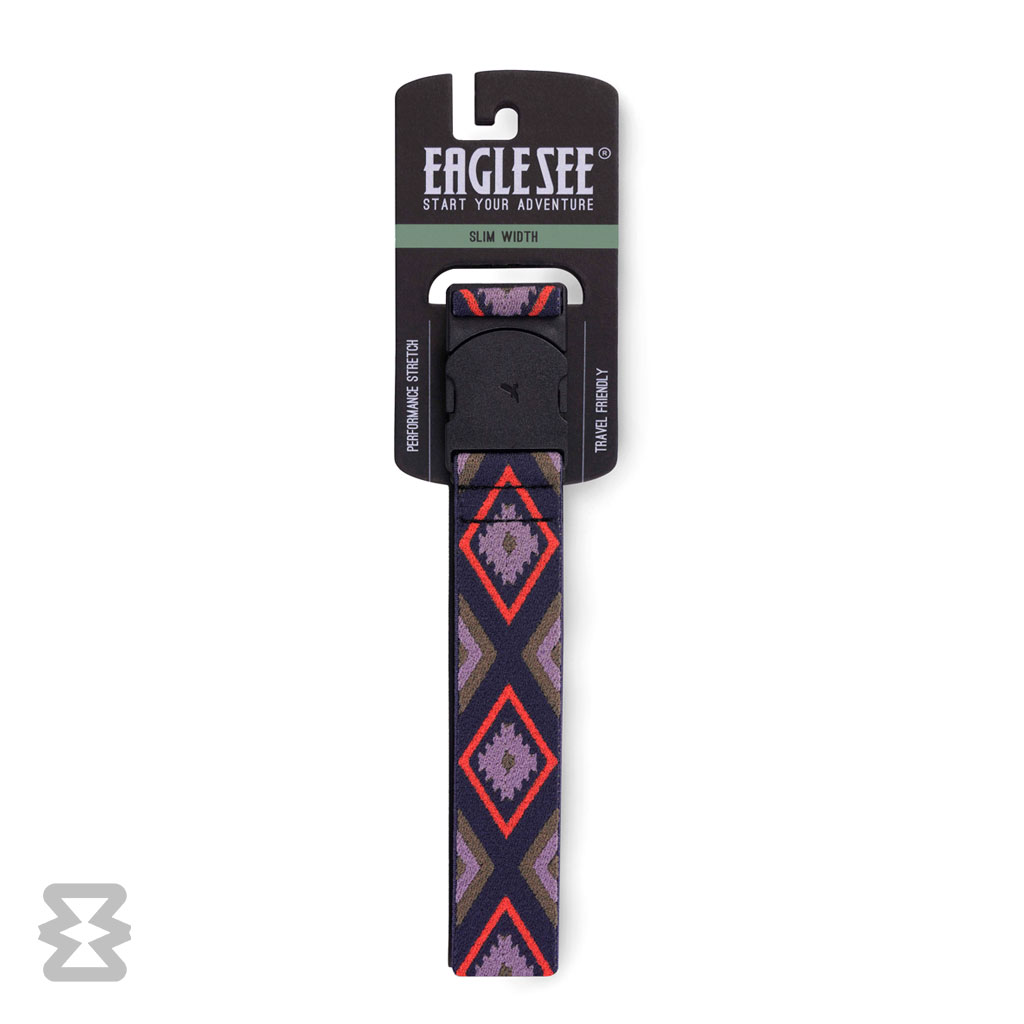 کمربند اسلیم ایگل سی مدل کشبافت ادونچر طرح قبیله‌ای قرمز آبی