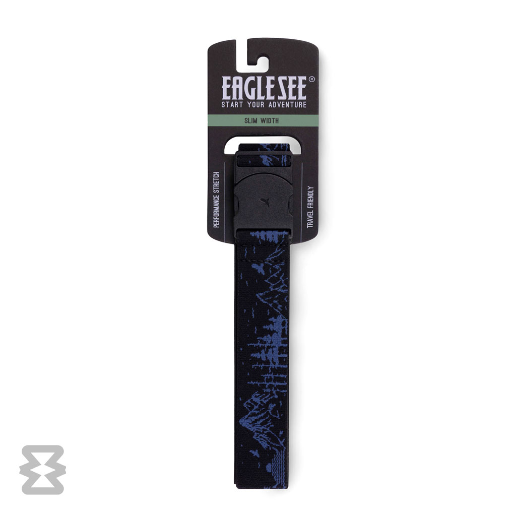 کمربند اسلیم ایگل سی مدل کشبافت ادونچر طرح جنگل طوسی مشکی