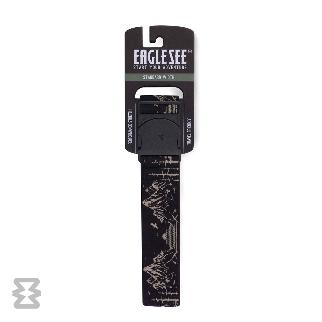 کمربند استاندارد ایگل سی مدل کشبافت ادونچر طرح جنگل سبز مشکی