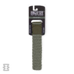 کمربند استاندارد ایگل سی مدل کشبافت بافت‌دار سبز زیتونی