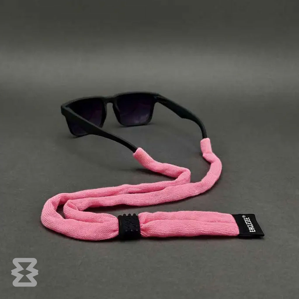 بند عینک ایگل سی مدل کتان ساده صورتی