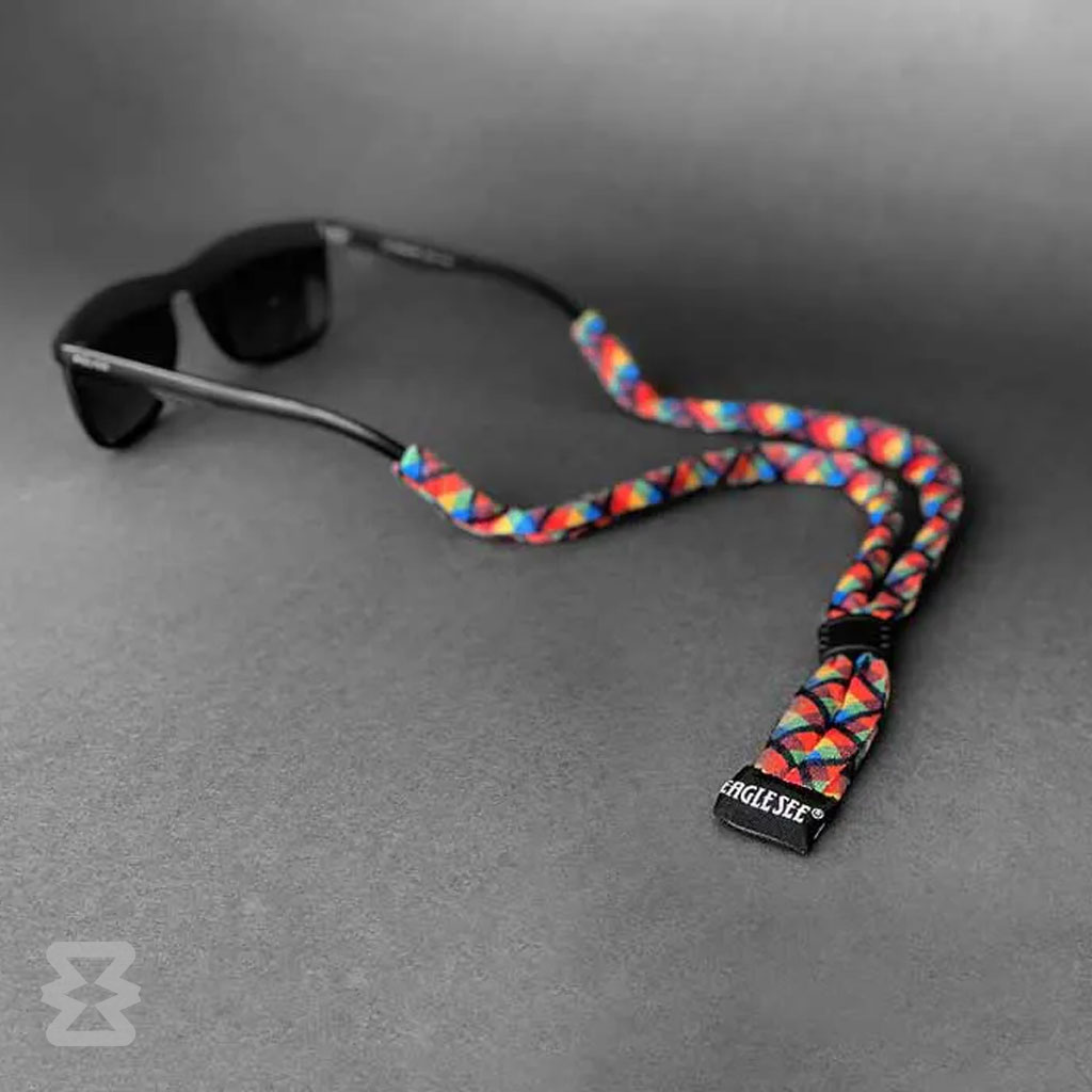 بند عینک ایگل سی مدل تارتان رنگین‌کمان