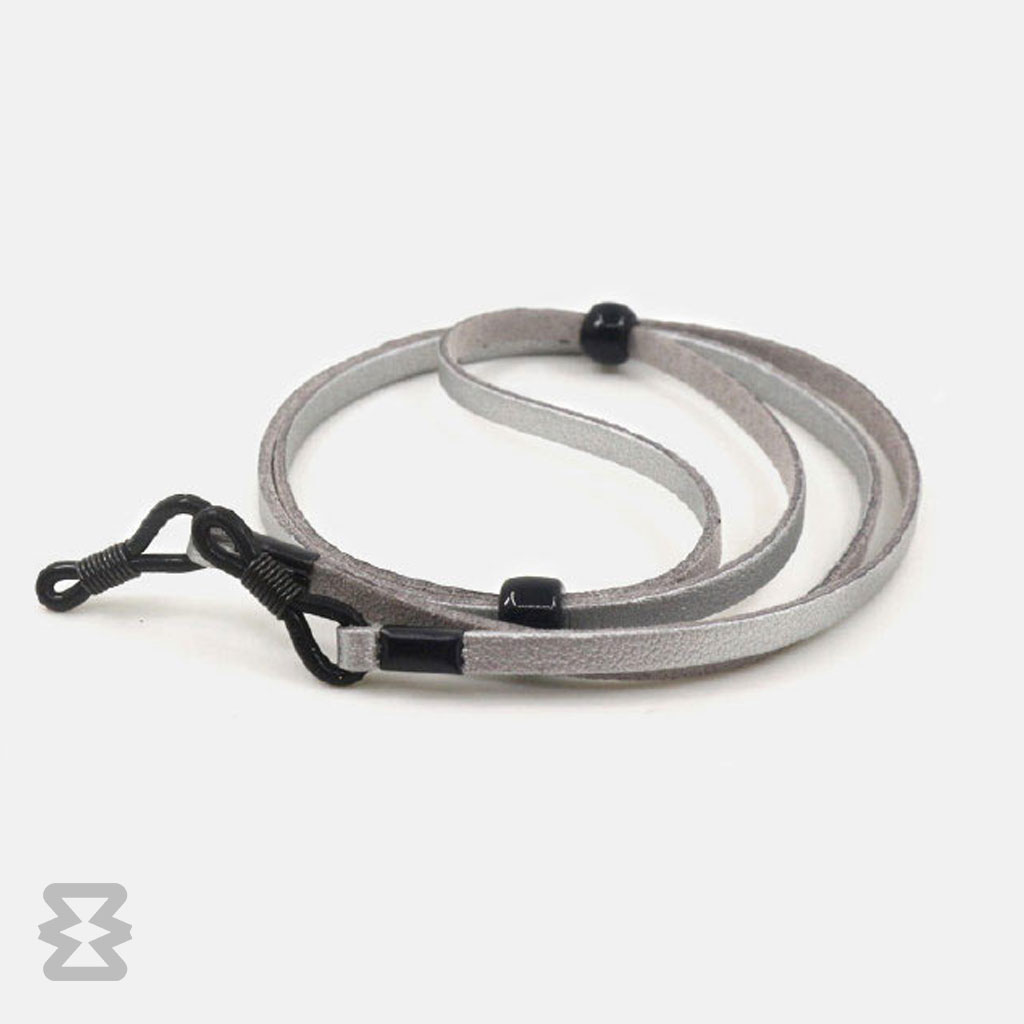 بند عینک ایگل سی مدل چرم کلاسیک طوسی روشن