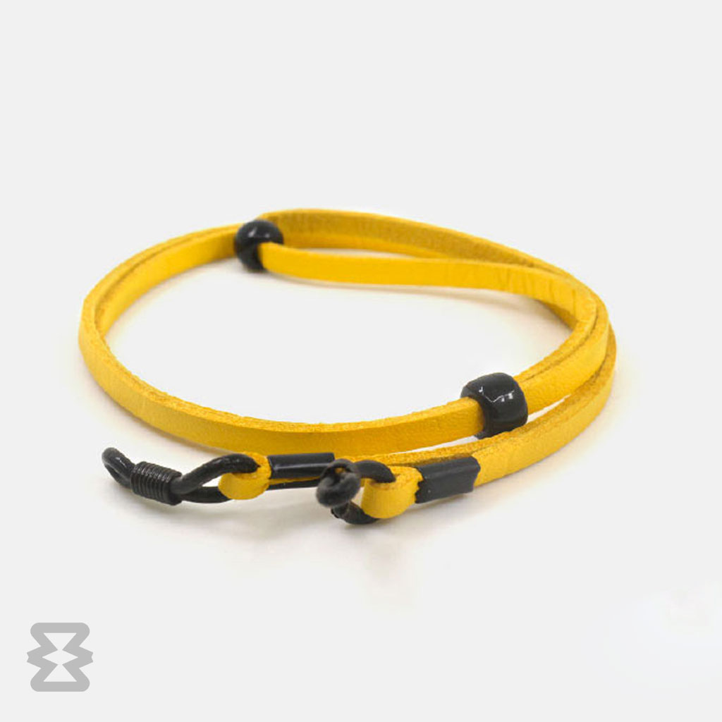 بند عینک ایگل سی مدل چرم کلاسیک زرد