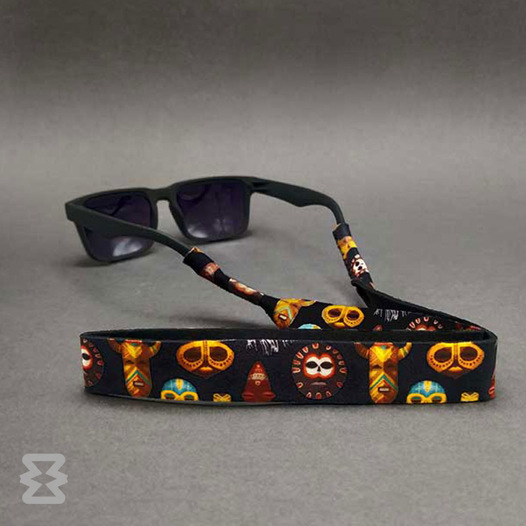 بند عینک ایگل سی مدل پهن طرح‌دار ماسک آفریقایی